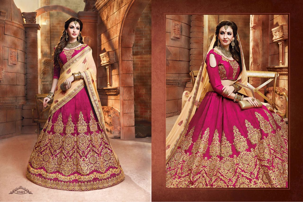 Ranisa By Riddhoo Fashion 10421 To 10432 Series Indian Designer Stylish Ethnic Wear Fancy Party Wear & Occasional Wear Silk Wedding Lehengas At Wholesale Price