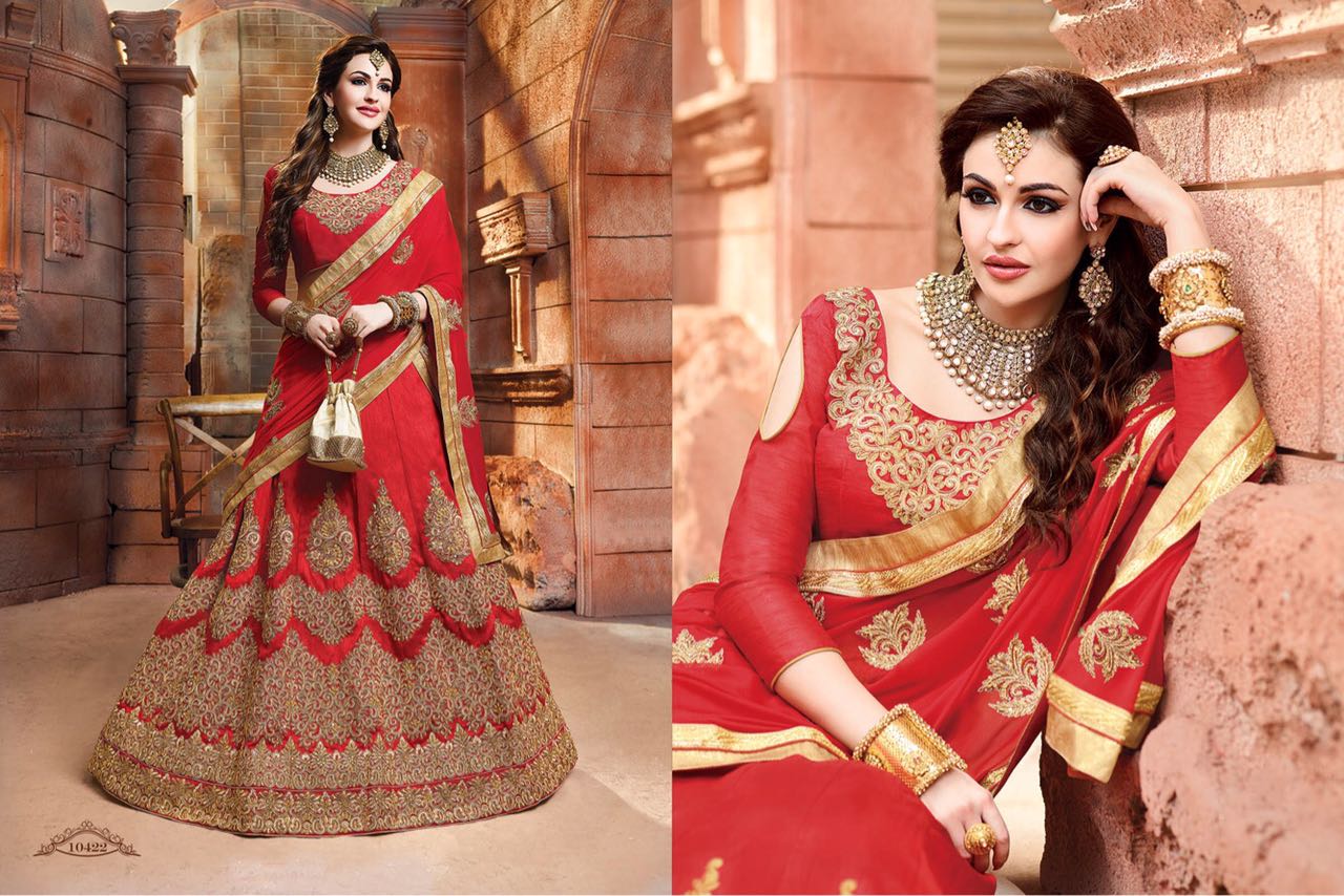 Ranisa By Riddhoo Fashion 10421 To 10432 Series Indian Designer Stylish Ethnic Wear Fancy Party Wear & Occasional Wear Silk Wedding Lehengas At Wholesale Price