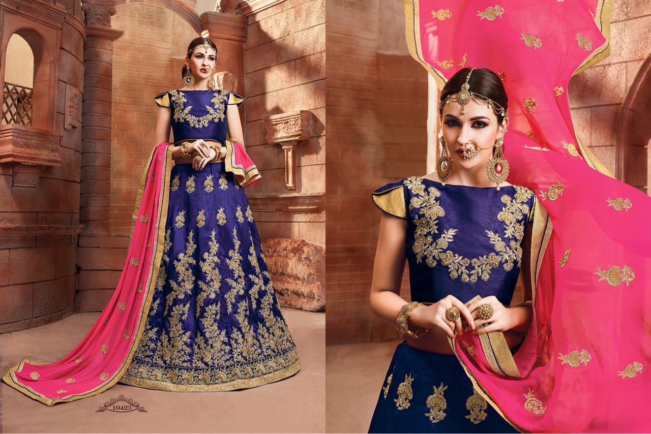 Ranisa By Riddhoo Fashion 10421 To 10432 Series Indian Designer Stylish Ethnic Wear Fancy Party Wear & Occasional Wear Silk Wedding Lehengas At Wholesale Price