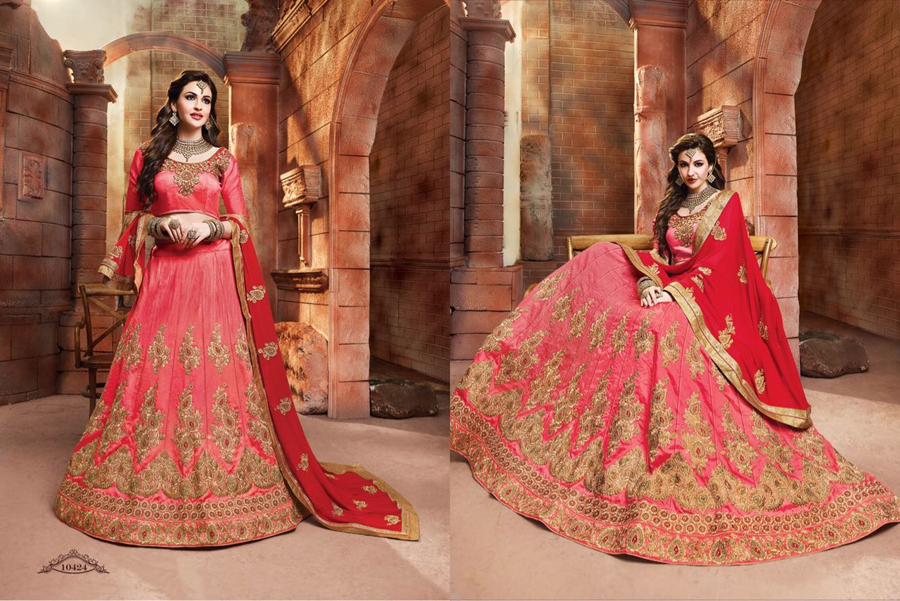 Ranisa By Riddhoo Fashion 10421 To 10432 Series Indian Designer Stylish Ethnic Wear Fancy Party Wear & Occasional Wear Silk Wedding Lehengas At Wholesale Price