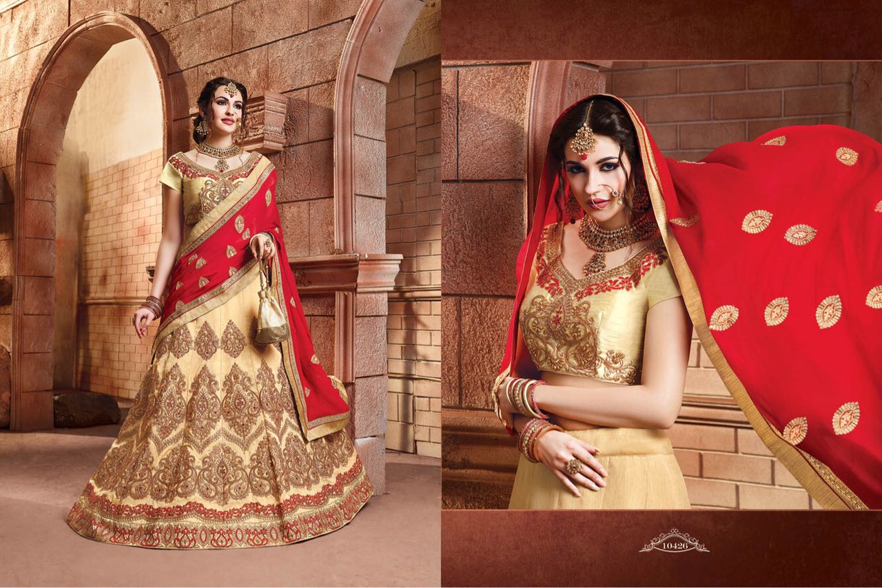 Ranisa By Riddhoo Fashion 10421 To 10432 Series Indian Designer Stylish Ethnic Wear Fancy Party Wear & Occasional Wear Silk Wedding Lehengas At Wholesale Price