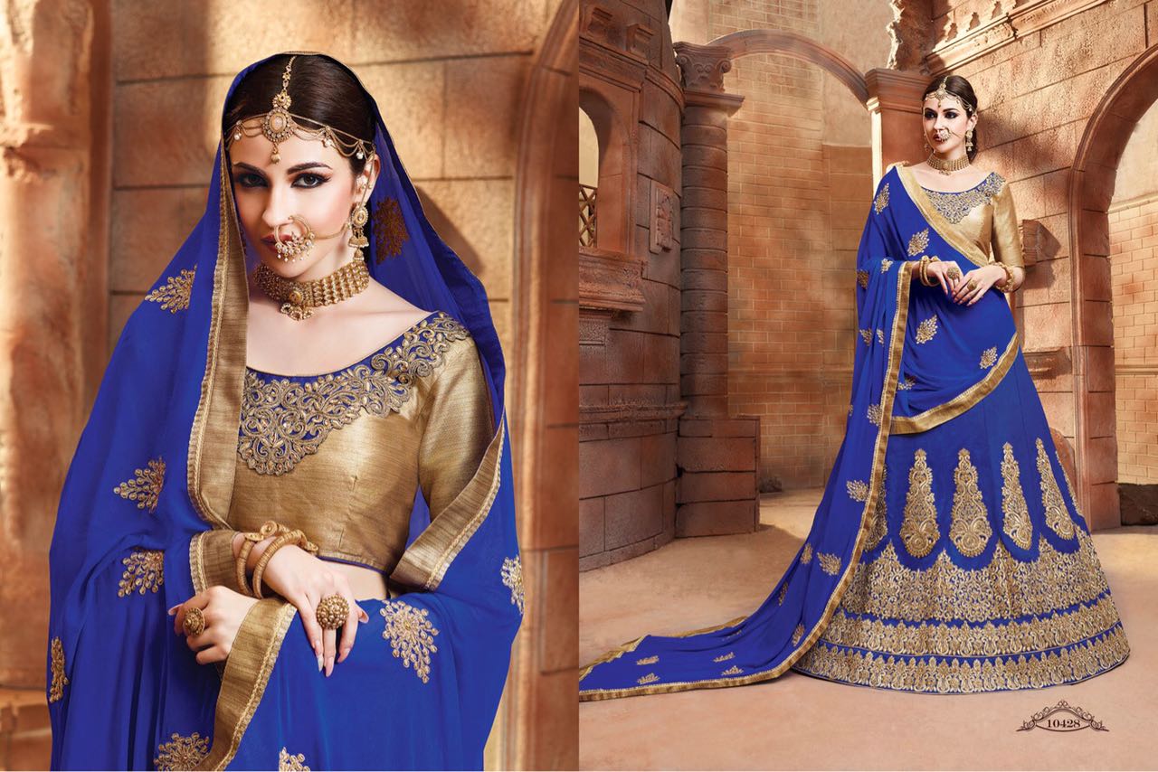 Ranisa By Riddhoo Fashion 10421 To 10432 Series Indian Designer Stylish Ethnic Wear Fancy Party Wear & Occasional Wear Silk Wedding Lehengas At Wholesale Price