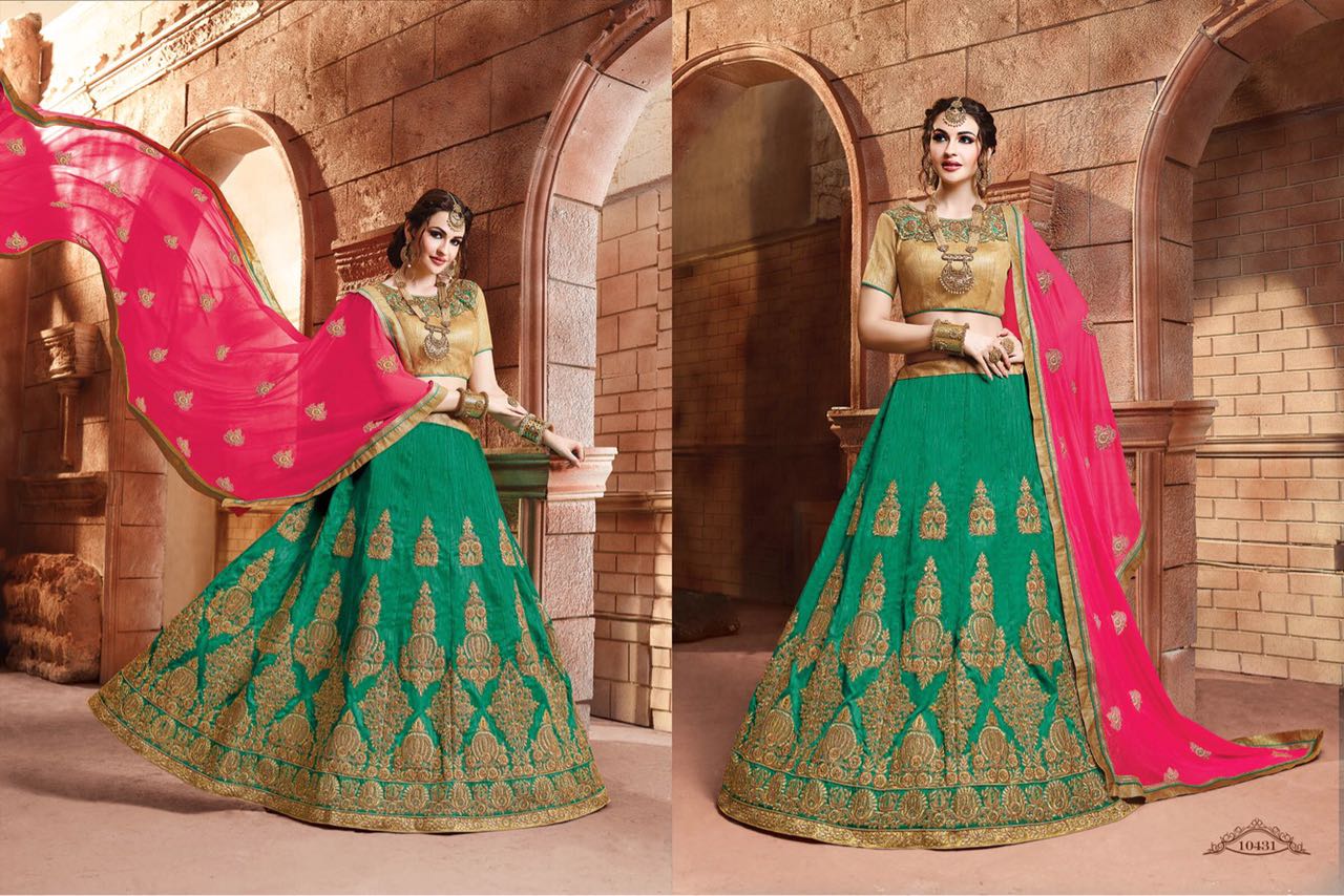 Ranisa By Riddhoo Fashion 10421 To 10432 Series Indian Designer Stylish Ethnic Wear Fancy Party Wear & Occasional Wear Silk Wedding Lehengas At Wholesale Price