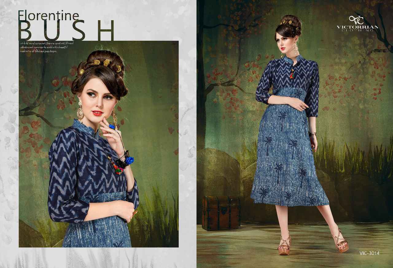 Reload Vol-4 By Victorrian Clothing 3011 To 3016 Series Stylish Beautiful Colorful Fancy Casual Wear & Ready To Wear Pure Cotton Printed Kurtis At Wholesale Price