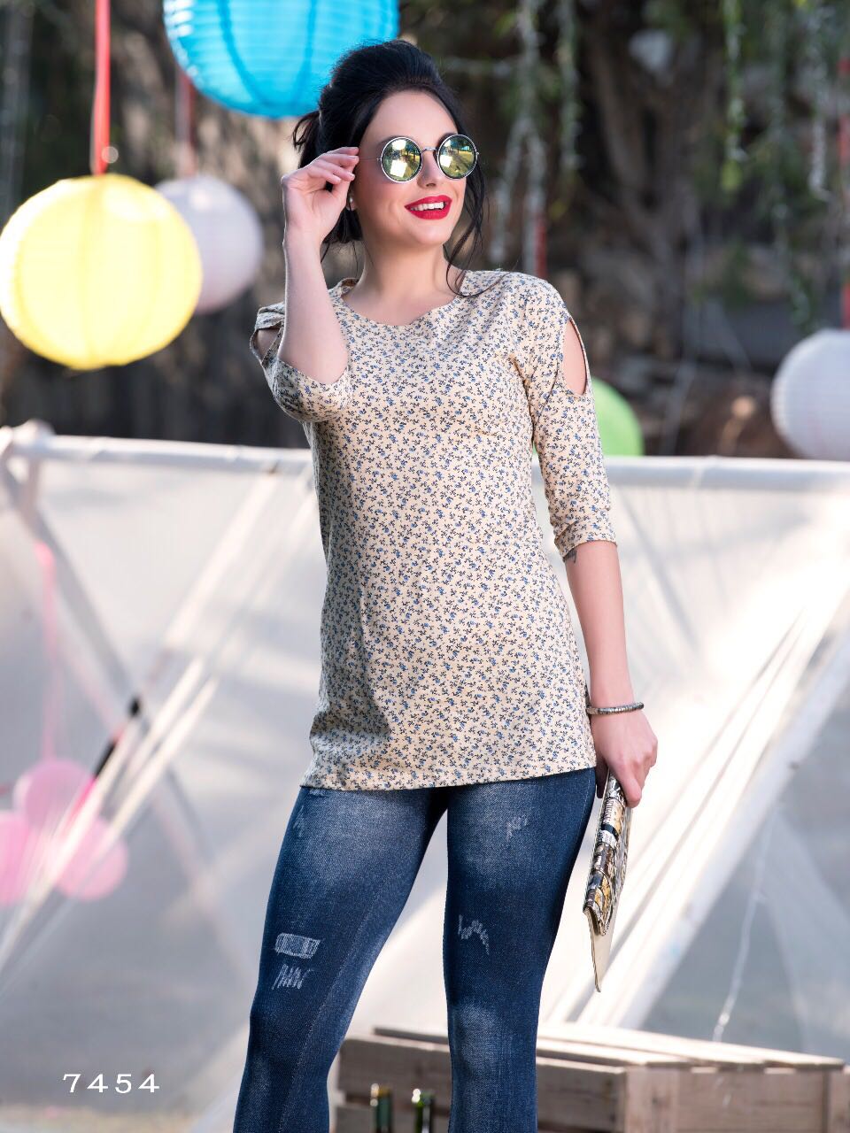 Remix Western Tops By Gati Tex Stylish Colorful Fancy Beautiful Casual Wear & Ethnic Wear Pure Cotton Lycra Printed Tops At Wholesale Price