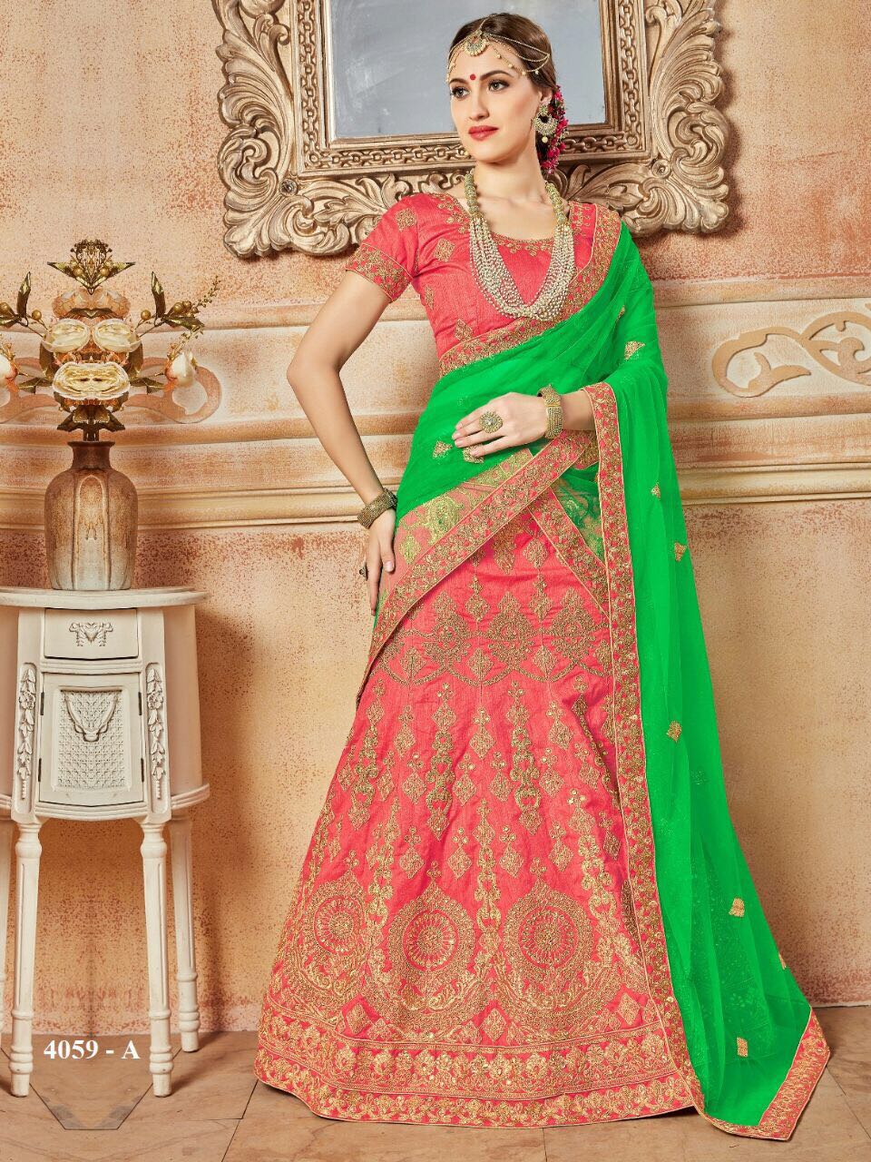Rinky Lehenga Colours By Rinky 4059-a To 4063-h Series Indian Designer Beautiful Colorful Fancy Occasional Wear & Party Wear Bangalori Silk Lehengas At Wholesale Price