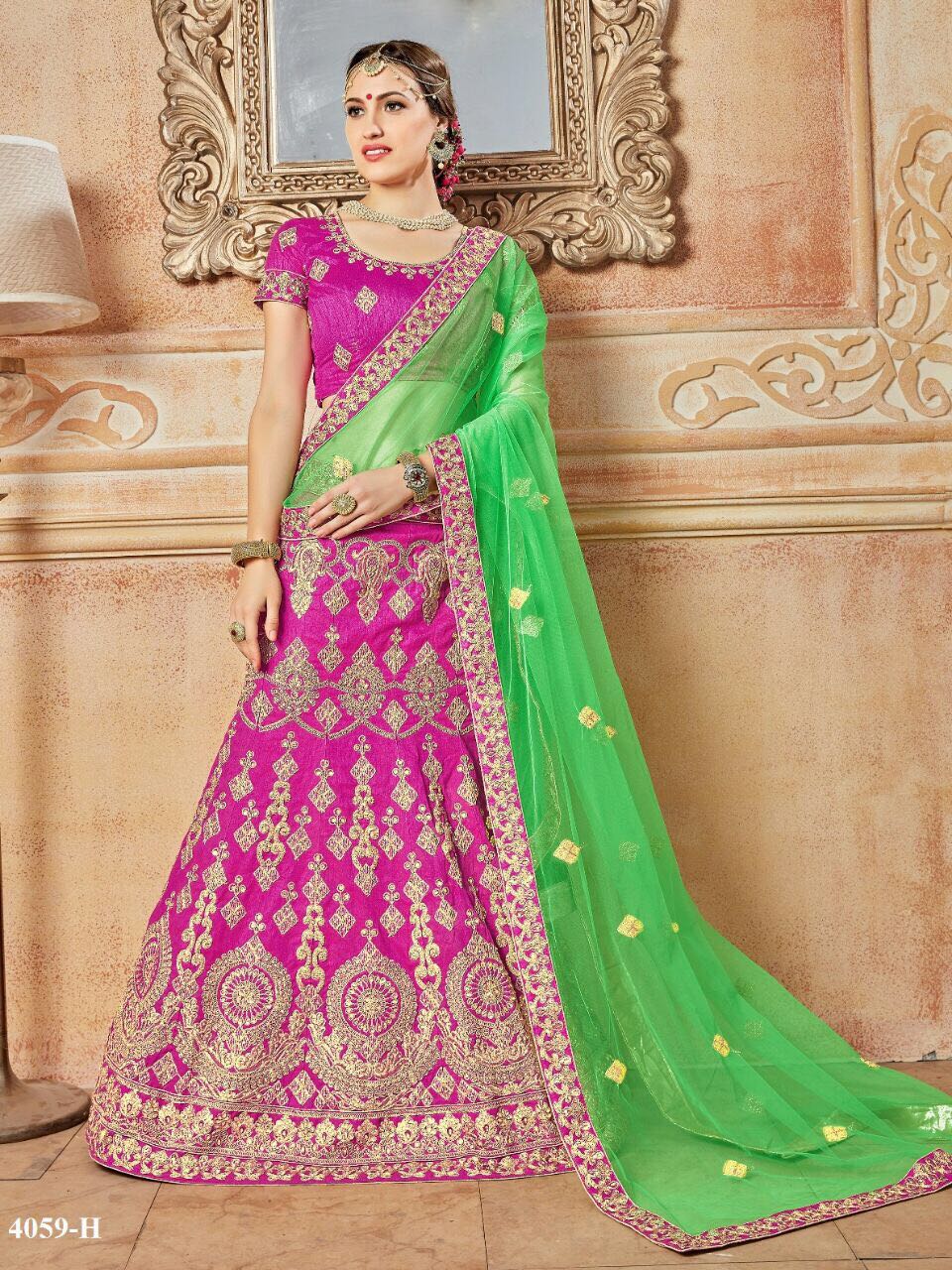 Rinky Lehenga Colours By Rinky 4059-a To 4063-h Series Indian Designer Beautiful Colorful Fancy Occasional Wear & Party Wear Bangalori Silk Lehengas At Wholesale Price
