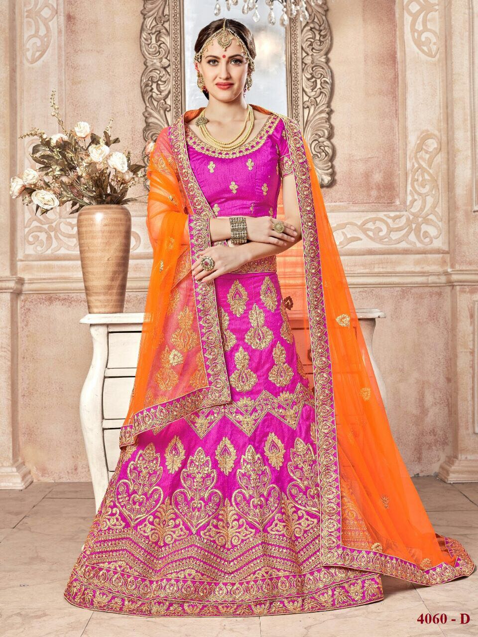 Rinky Lehenga Colours By Rinky 4059-a To 4063-h Series Indian Designer Beautiful Colorful Fancy Occasional Wear & Party Wear Bangalori Silk Lehengas At Wholesale Price