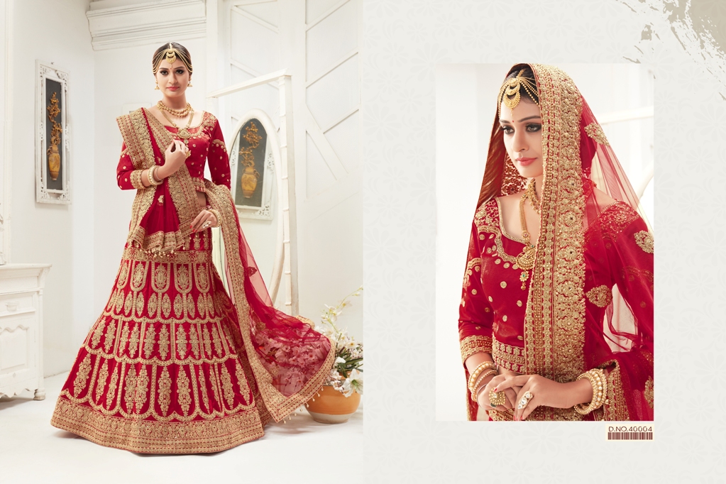 Rivaj Vol-1 By Tarrah Fashion 40001 To 40009 Series Designer Beautiful Colorful Wedding Collection & Occasional Wear Satin & Velvet Satin Embroidered Work Lehenghas At Wholesale Price