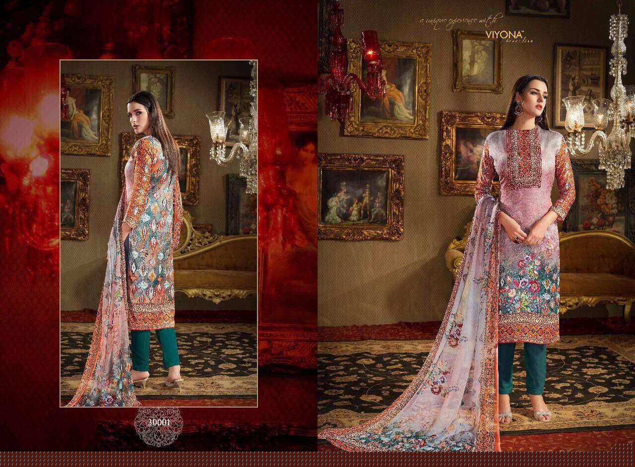 Romance By Viyona Dressline 30001 To 30008 Series Beautiful Pakistani Colorful Fancy Party Wear & Occasional Wear Pure Pashmina Printed Dresses At Wholesale Price