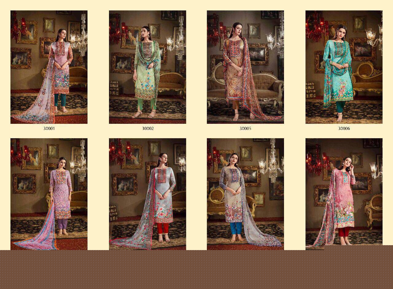Romance By Viyona Dressline 30001 To 30008 Series Beautiful Pakistani Colorful Fancy Party Wear & Occasional Wear Pure Pashmina Printed Dresses At Wholesale Price
