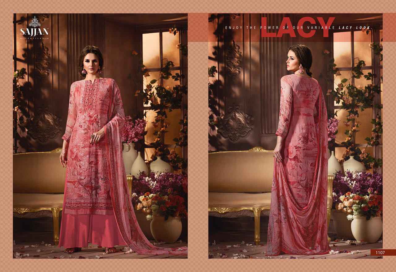 Rose Vol-11 By Sajjan 1101 To 1109 Series Beautiful Designer Pakistani Suits With Aari Work Fancy Casual Wear & Occasional Wear Visscos Georgette Printed Dresses At Wholesale Price