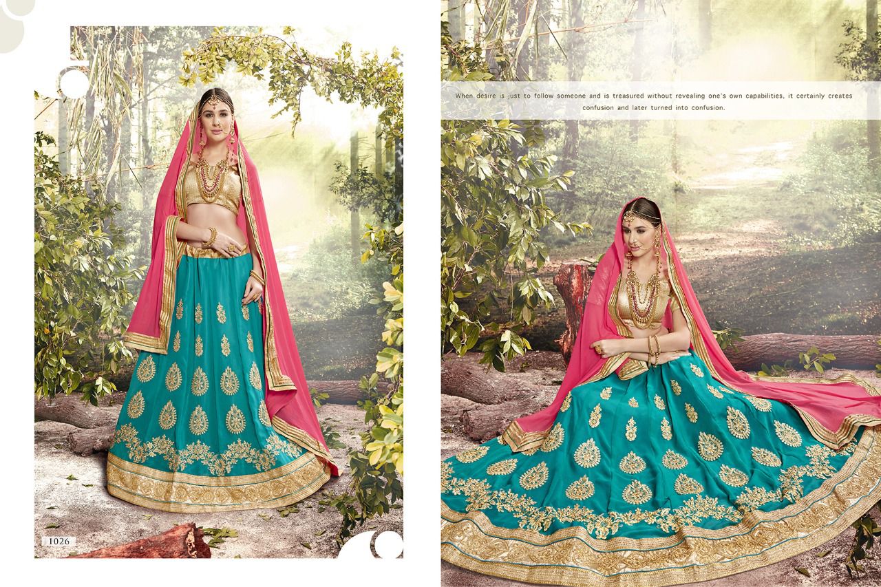 Royal Libaas By Riddhoo Fashion 1019 To 1026 Series Beautiful Stylish Fancy Colorful Designer Wedding Collection Party Wear & Occasional Wear Silk Embroidered Lehengas At Wholesale Price