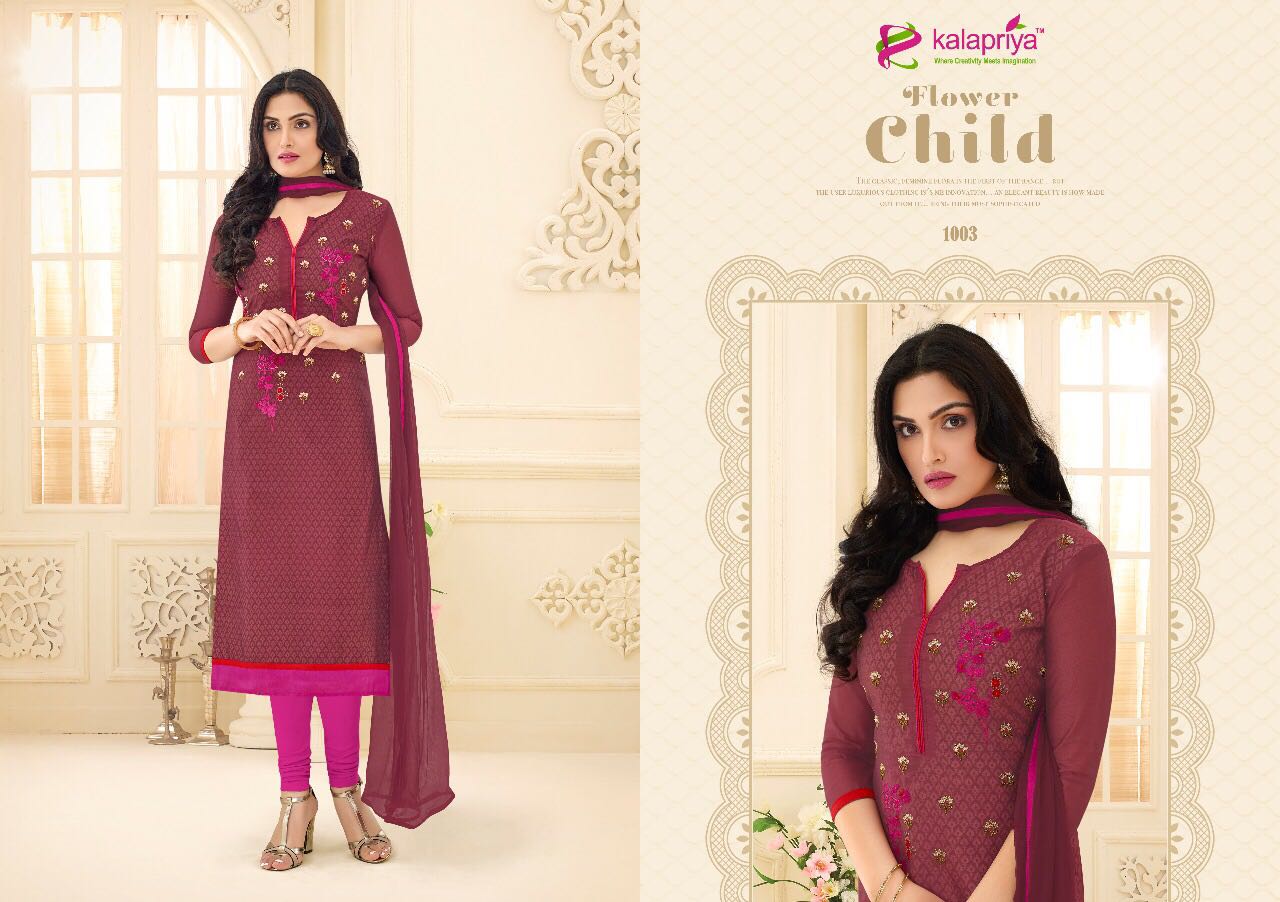 Royal Queen Vol-3 By Kalapriya 1001 To 1009 Series Indian Beautiful Fancy Colorful Party Wear & Casual Wear Chanderi Dresses At Wholesale Price