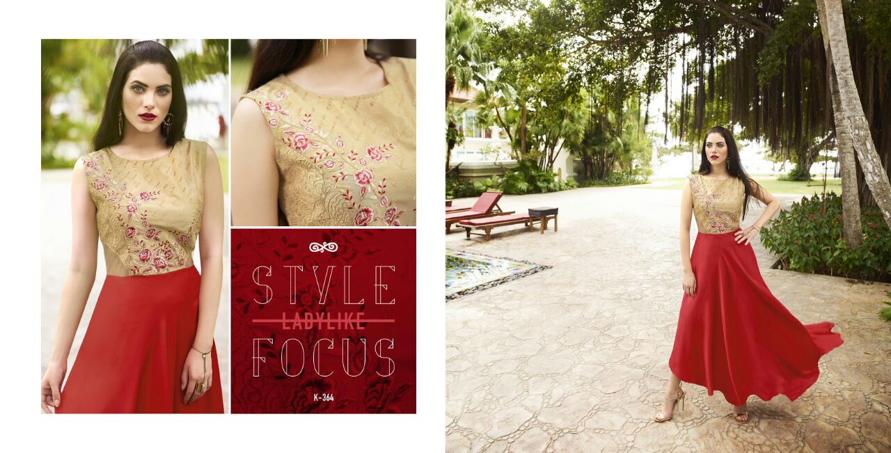 Royal Red By Eternal 356 To 367 Series Bollywood Beautiful Stylish Designer Embroidered Party Wear Ready To Wear Silk Gown At Wholesale Price