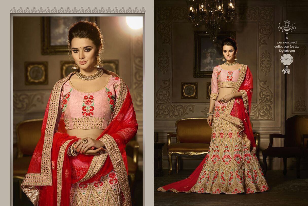 Royal Touch By Zikkra 5001 To 5011 Series Designer Beautiful Wedding Collection Occasional Wear & Party Wear Velvet & Bangalori Silk Lehengas At Wholesale Price
