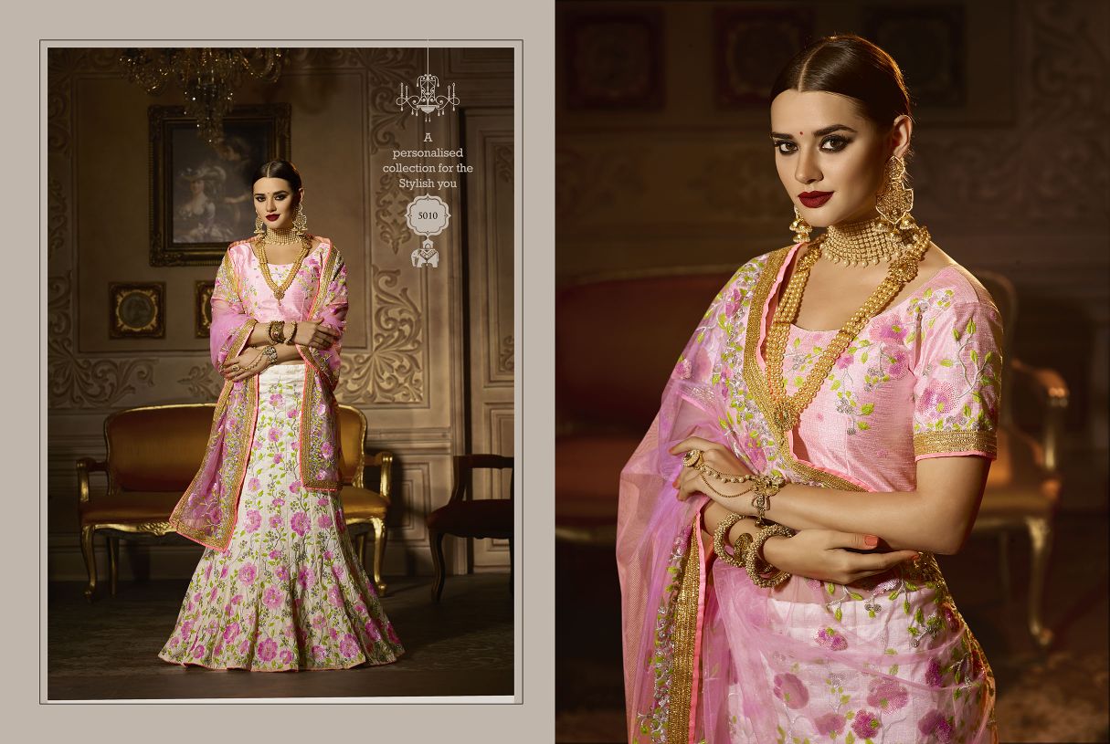 Royal Touch By Zikkra 5001 To 5011 Series Designer Beautiful Wedding Collection Occasional Wear & Party Wear Velvet & Bangalori Silk Lehengas At Wholesale Price