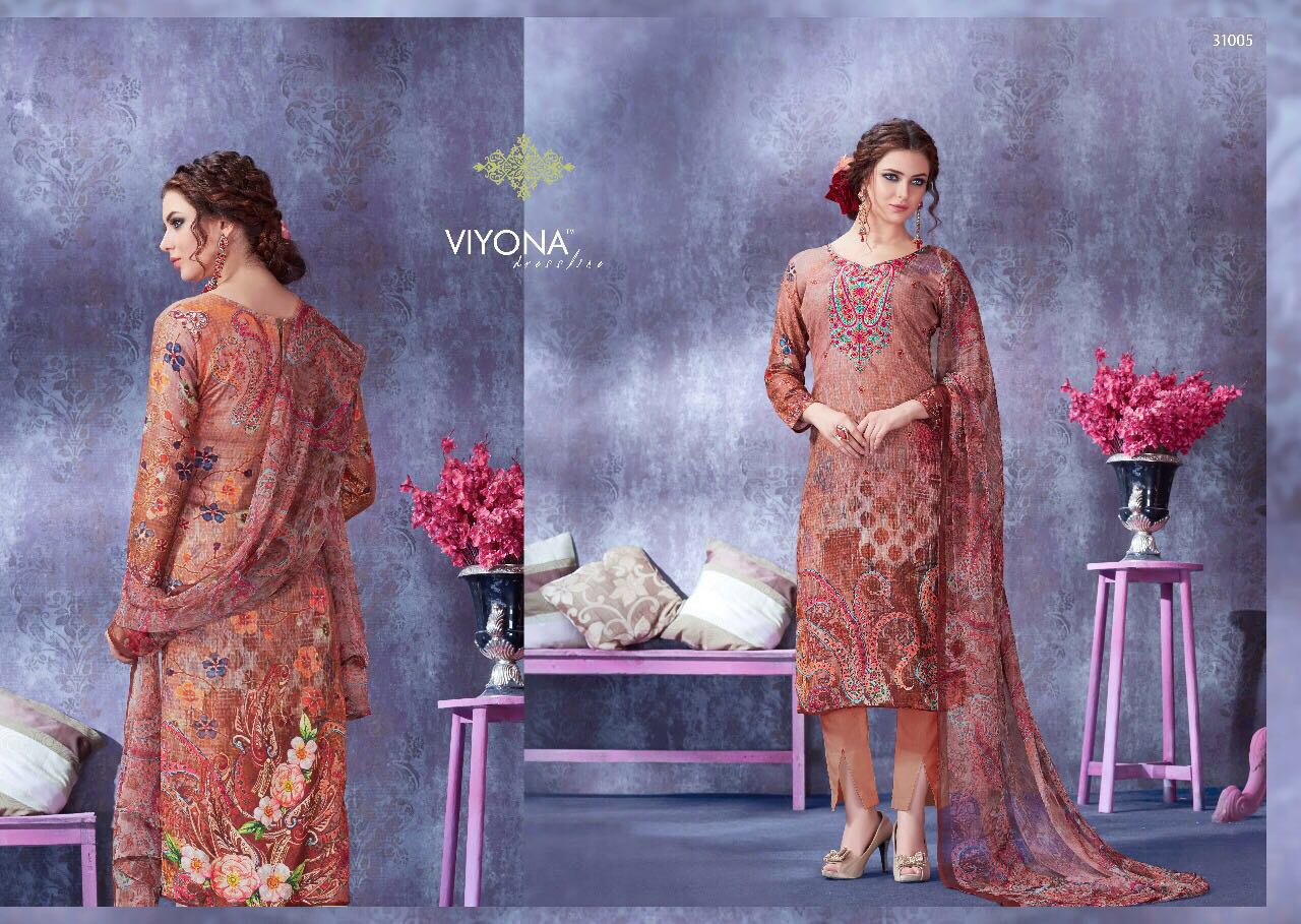 Royale By Viyona Dressline 31001 To 31008 Series Beautiful Colorful Designer Fancy Ethnic Wear & Party Wear Pure Pashmina Embroidered & Printed Dresses At Wholesale Price