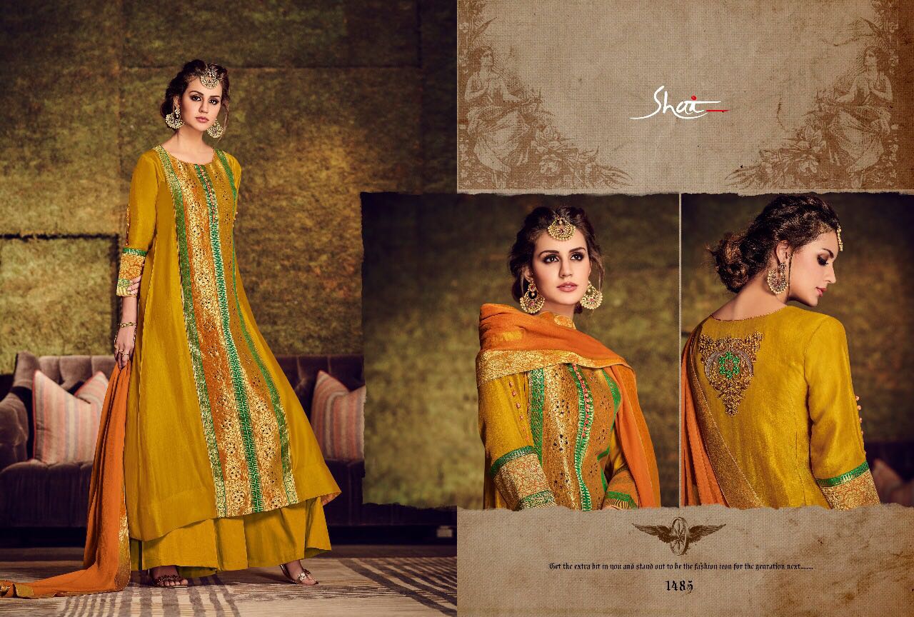 Ruaab By Shai 1481 To 1491 Series Beautiful Designer Colorful Fancy Party Wear & Occasional Wear Pure Bemberg Silk Dresses At Wholesale Price