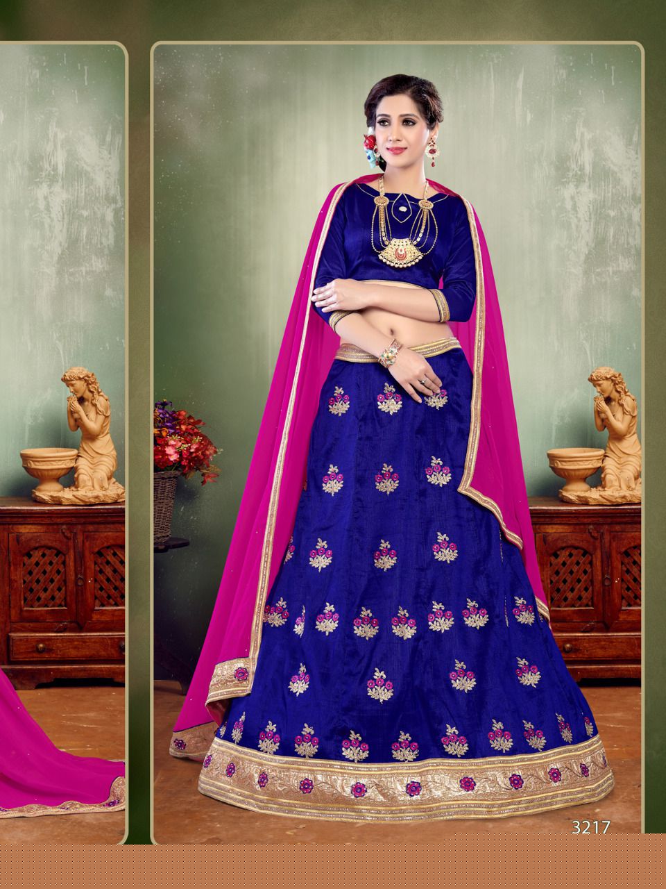 Ruhi By Sanskar Style 3217 To 3225 Series Designer Beautiful Colorful Fancy Wedding Collection Occasional Wear & Party Wear Mulberry Silk Lehengas At Wholesale Price