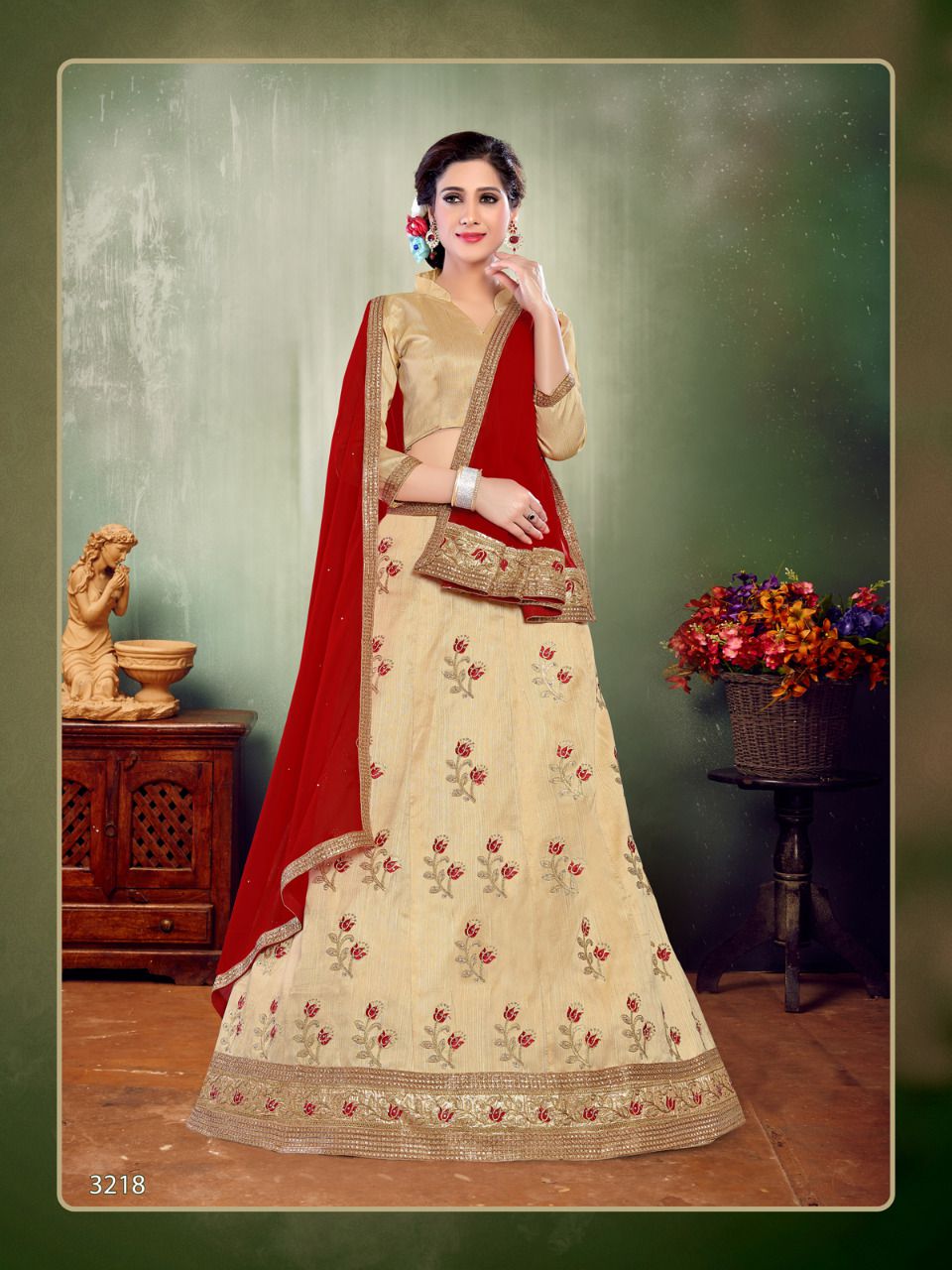 Ruhi By Sanskar Style 3217 To 3225 Series Designer Beautiful Colorful Fancy Wedding Collection Occasional Wear & Party Wear Mulberry Silk Lehengas At Wholesale Price