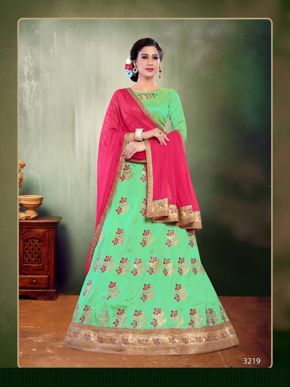 Ruhi By Sanskar Style 3217 To 3225 Series Designer Beautiful Colorful Fancy Wedding Collection Occasional Wear & Party Wear Mulberry Silk Lehengas At Wholesale Price