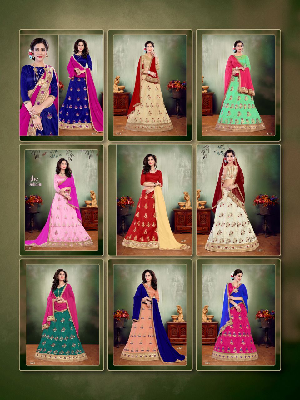 Ruhi By Sanskar Style 3217 To 3225 Series Designer Beautiful Colorful Fancy Wedding Collection Occasional Wear & Party Wear Mulberry Silk Lehengas At Wholesale Price