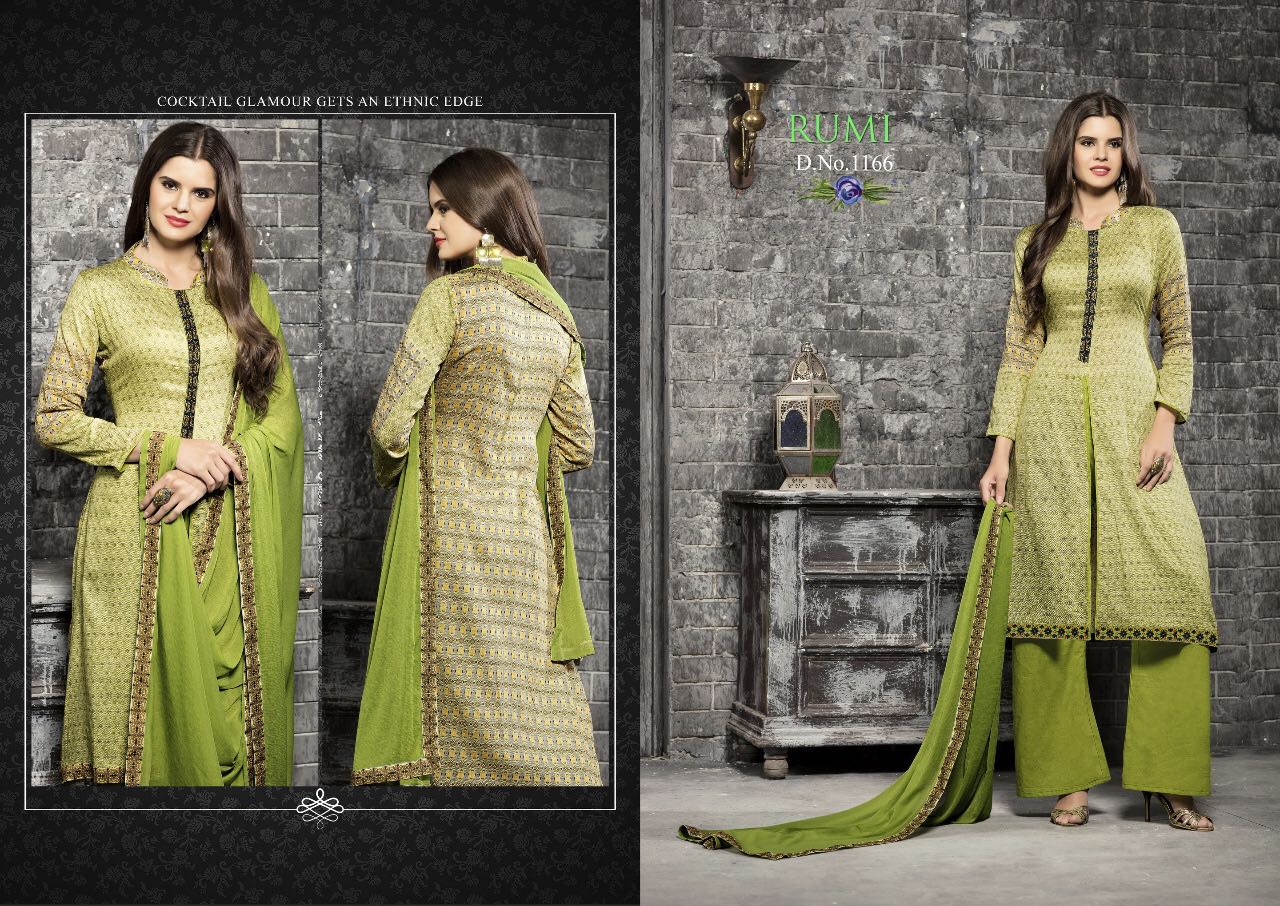 Rumi Vol-2 By Mag 1163 To 1171 Series Designer Pakistani Suits Beautiful Fancy Colorful Party Wear & Occasional Wear Glace Cotton Dresses At Wholesale Price