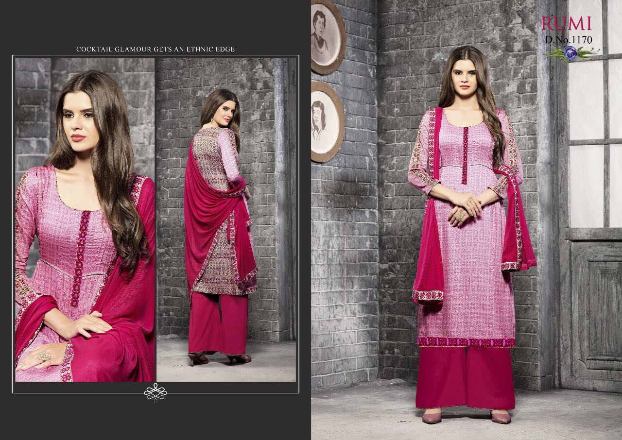 Rumi Vol-2 By Mag 1163 To 1171 Series Designer Pakistani Suits Beautiful Fancy Colorful Party Wear & Occasional Wear Glace Cotton Dresses At Wholesale Price