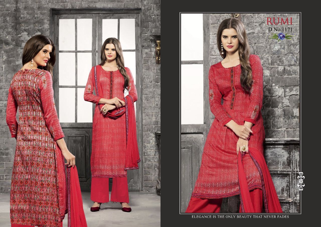 Rumi Vol-2 By Mag 1163 To 1171 Series Designer Pakistani Suits Beautiful Fancy Colorful Party Wear & Occasional Wear Glace Cotton Dresses At Wholesale Price