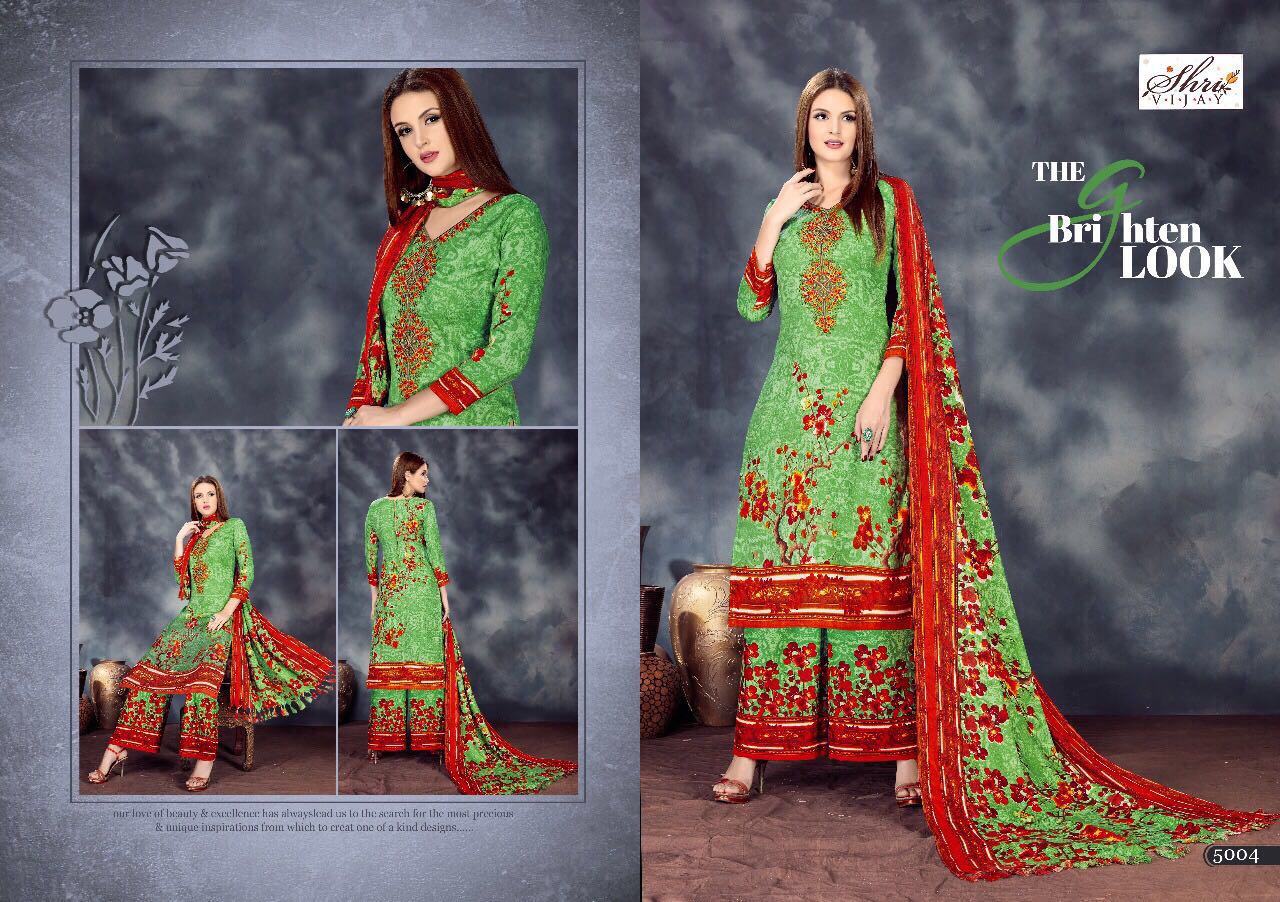 Sahanaz By Shri Vijay 5001 To 5010 Series Beautiful Pakistani Suits With Self Embroidered Work & Print Fancy Party Wear & Occasional Wear Pure Pashmina Jac. Dresses At Wholesale Price