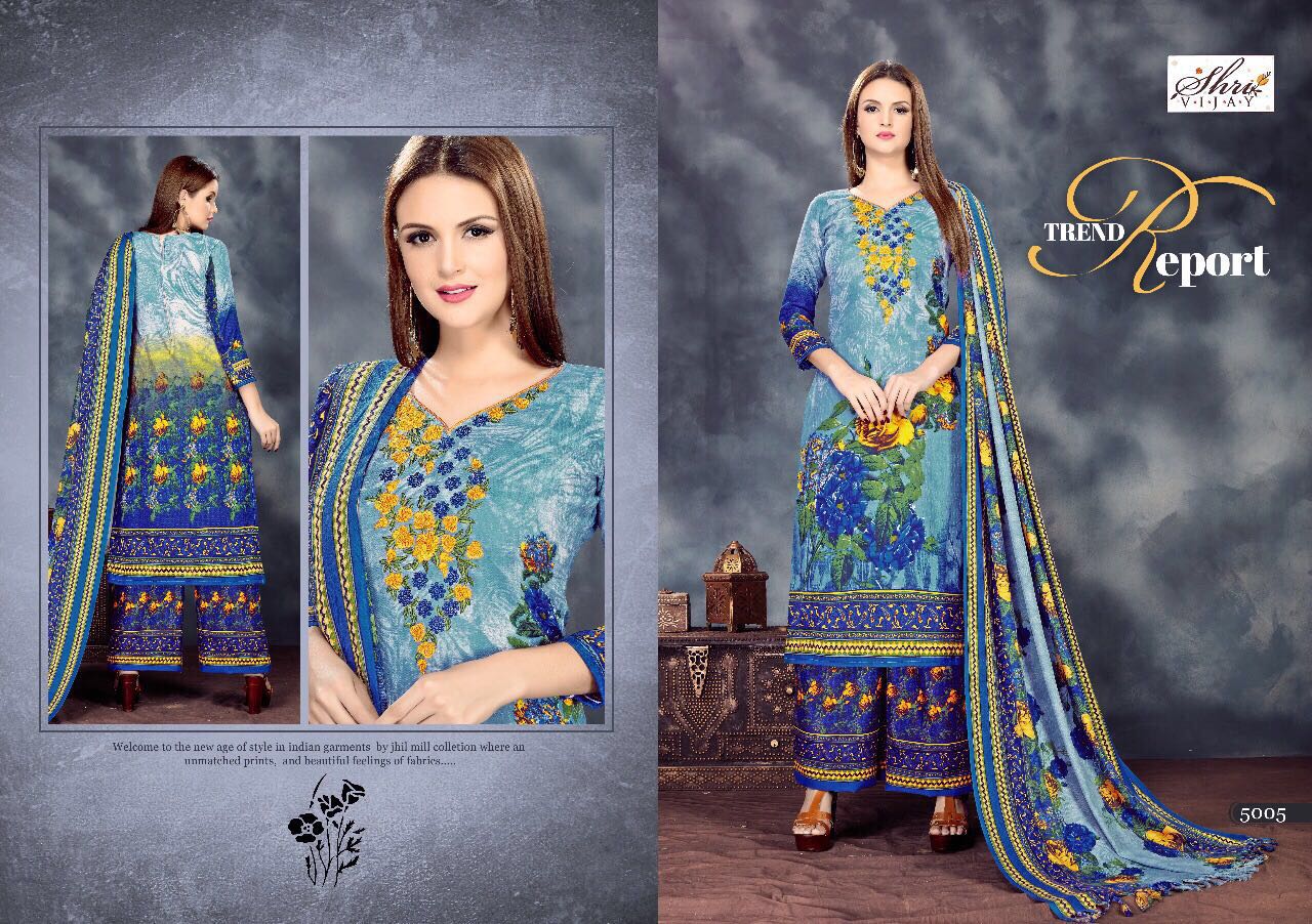 Sahanaz By Shri Vijay 5001 To 5010 Series Beautiful Pakistani Suits With Self Embroidered Work & Print Fancy Party Wear & Occasional Wear Pure Pashmina Jac. Dresses At Wholesale Price