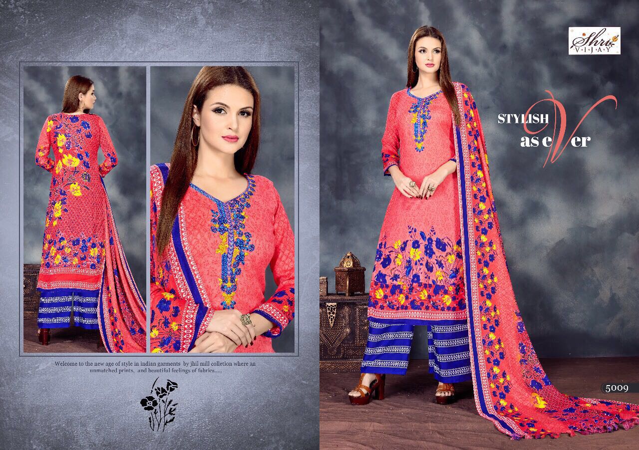 Sahanaz By Shri Vijay 5001 To 5010 Series Beautiful Pakistani Suits With Self Embroidered Work & Print Fancy Party Wear & Occasional Wear Pure Pashmina Jac. Dresses At Wholesale Price