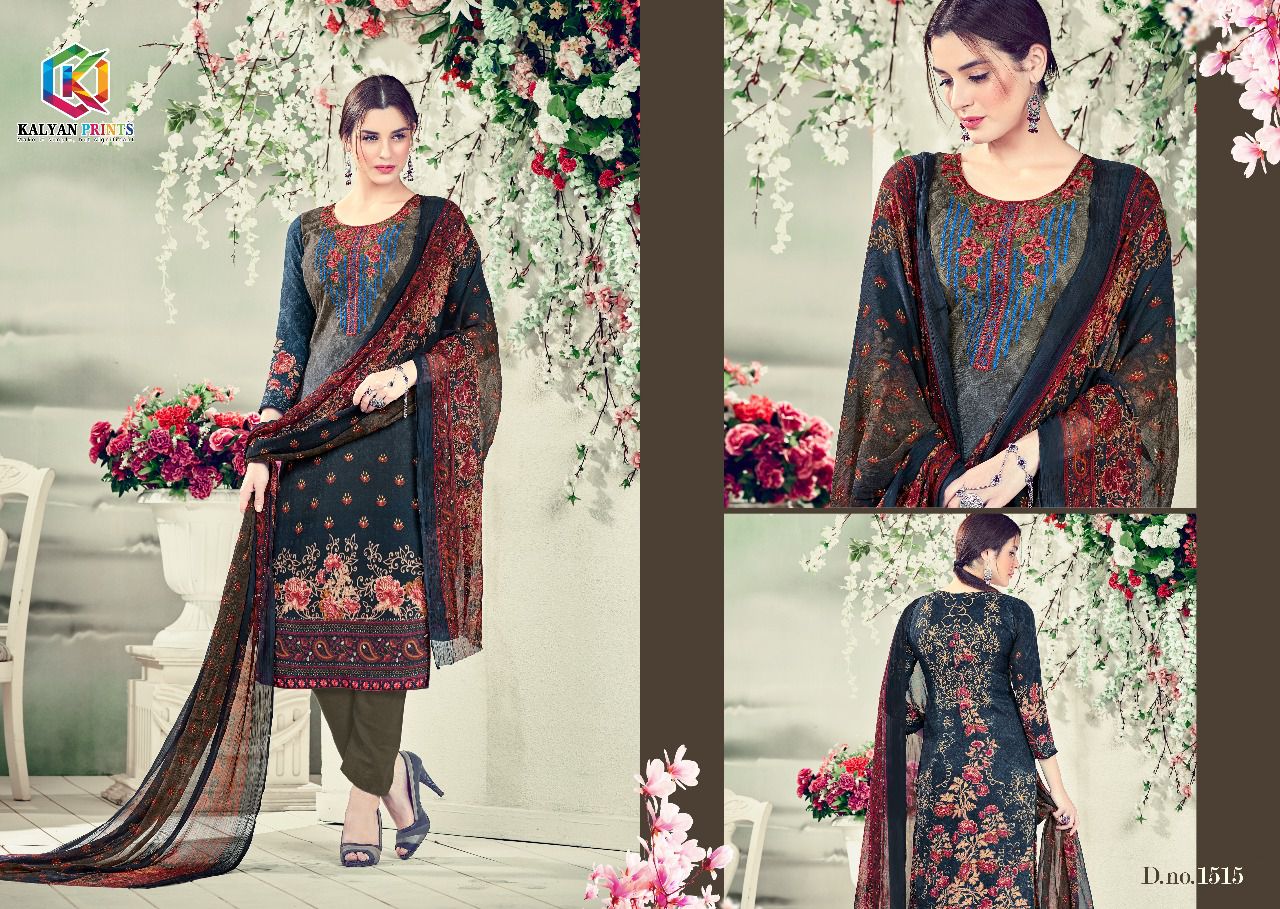 Sahida Vol-2 By Kalyan Prints 1513 To 1521 Series Pure Pashmina With Embroidery Beautiful Colorful Casual Wear & Winter Wear Printed Dresses At Wholesale Price
