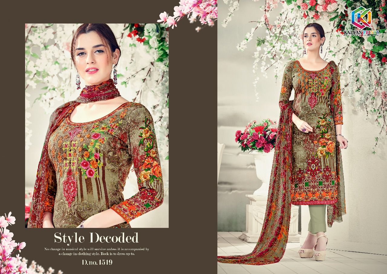 Sahida Vol-2 By Kalyan Prints 1513 To 1521 Series Pure Pashmina With Embroidery Beautiful Colorful Casual Wear & Winter Wear Printed Dresses At Wholesale Price
