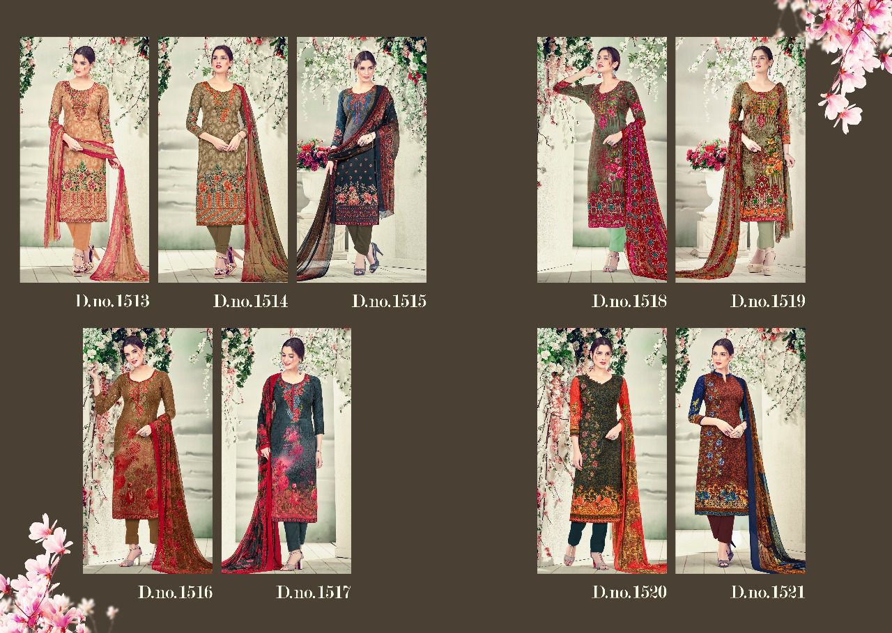 Sahida Vol-2 By Kalyan Prints 1513 To 1521 Series Pure Pashmina With Embroidery Beautiful Colorful Casual Wear & Winter Wear Printed Dresses At Wholesale Price