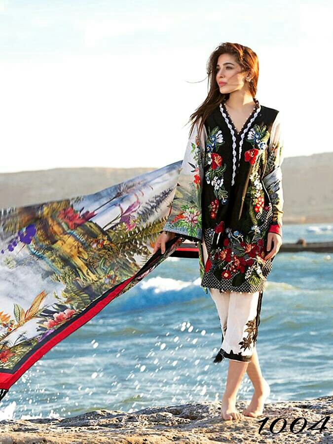 (sale) Aaysha Zohaib Vol-2 By Taj 1001 To 1006 Series Beautiful Pakistani Suits With Embroidered Work Fancy Casual Wear & Ethnic Wear Pure Cambric Dresses At Wholesale Price