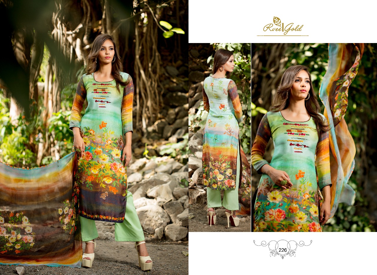 (sale)-arden By Rvee Gold 225 To 234 Series Pakistani Suits Beautiful Colorful Fancy Ethnic Wear & Party Wear Modal Silk Dresses At Wholesale Price