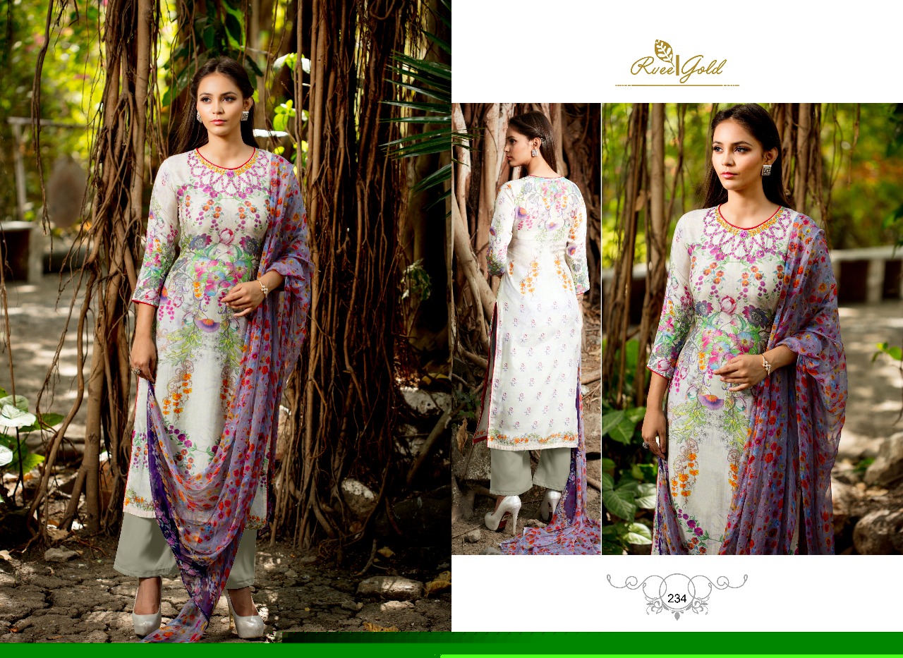 (sale)-arden By Rvee Gold 225 To 234 Series Pakistani Suits Beautiful Colorful Fancy Ethnic Wear & Party Wear Modal Silk Dresses At Wholesale Price