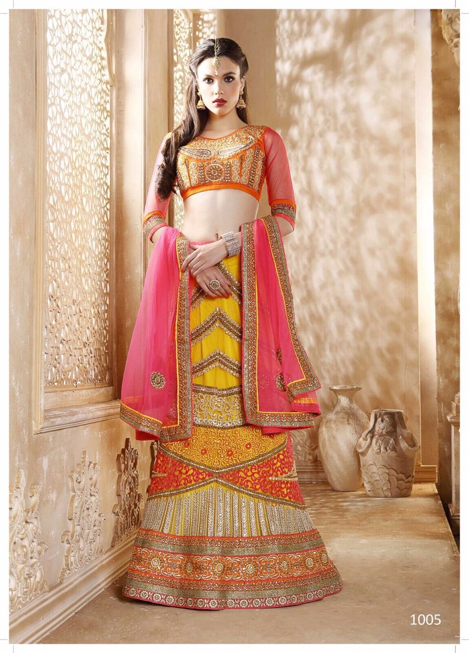 (sale)-roopvati By Kamiya Indian Traditional Beautiful Stylish Designer Embroidered Wedding Wear Lehengas At Wholesale Price