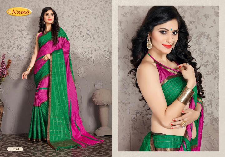 Samyukta By St Namo Designer Beautiful Fancy Colorful Stylish Party Wear & Occasional Wear Pure Silk Cotton Sarees At Wholesale Price
