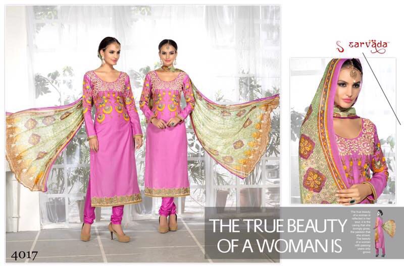 Sariq By Sarvada Creation 4009 To 4018 Series Indian Traditional Beautiful Stylish Designer Embroidered Party Wear Glaze Cotton Dresses At Wholesale Price