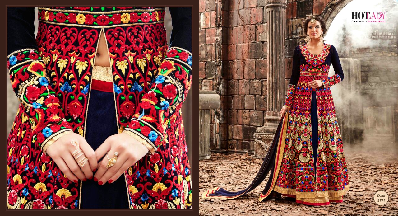 Shahana By Hot Lady 3771 To 3775 Series Beautiful Stylish Designer Heavy Embroidered Party Wear Fancy Dresses At Wholesale Price