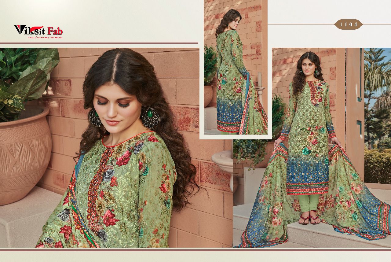Shinaaz By Viksit Fab 1101 To 1108 Series Beautiful Stylish Colorful Fancy Party Wear & Ethnic Wear Faux Georgette Dresses At Wholesale Price