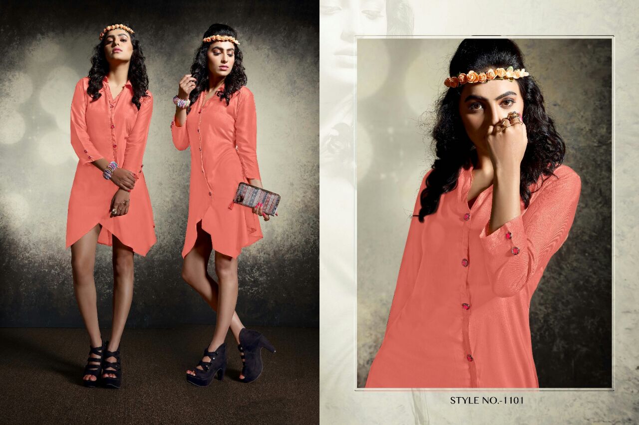 Shyra By Veera Tex 1101 To 1108 Series Western Beautiful Stylish Designer Printed Casual Wear Rayon Kurtis At Wholesale Price