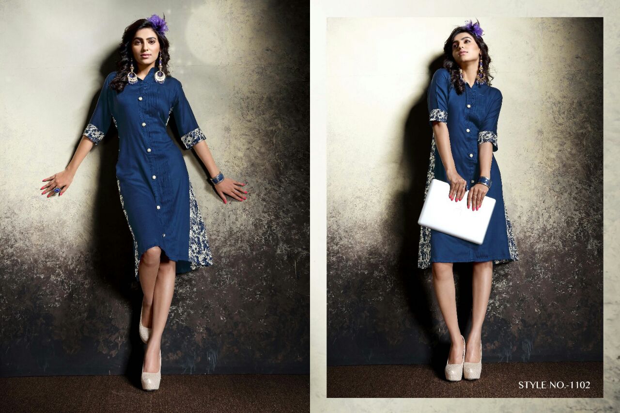 Shyra By Veera Tex 1101 To 1108 Series Western Beautiful Stylish Designer Printed Casual Wear Rayon Kurtis At Wholesale Price