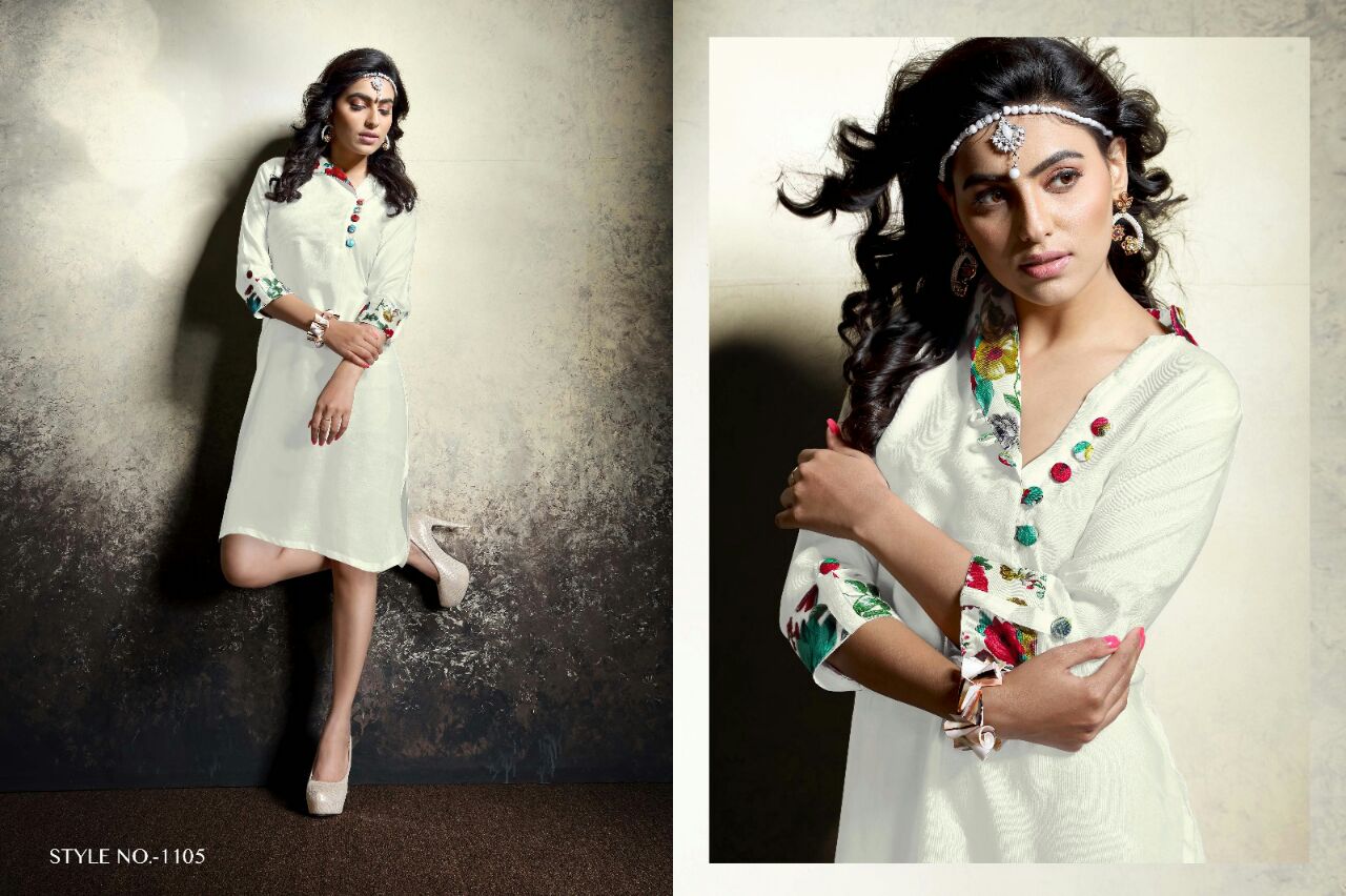 Shyra By Veera Tex 1101 To 1108 Series Western Beautiful Stylish Designer Printed Casual Wear Rayon Kurtis At Wholesale Price