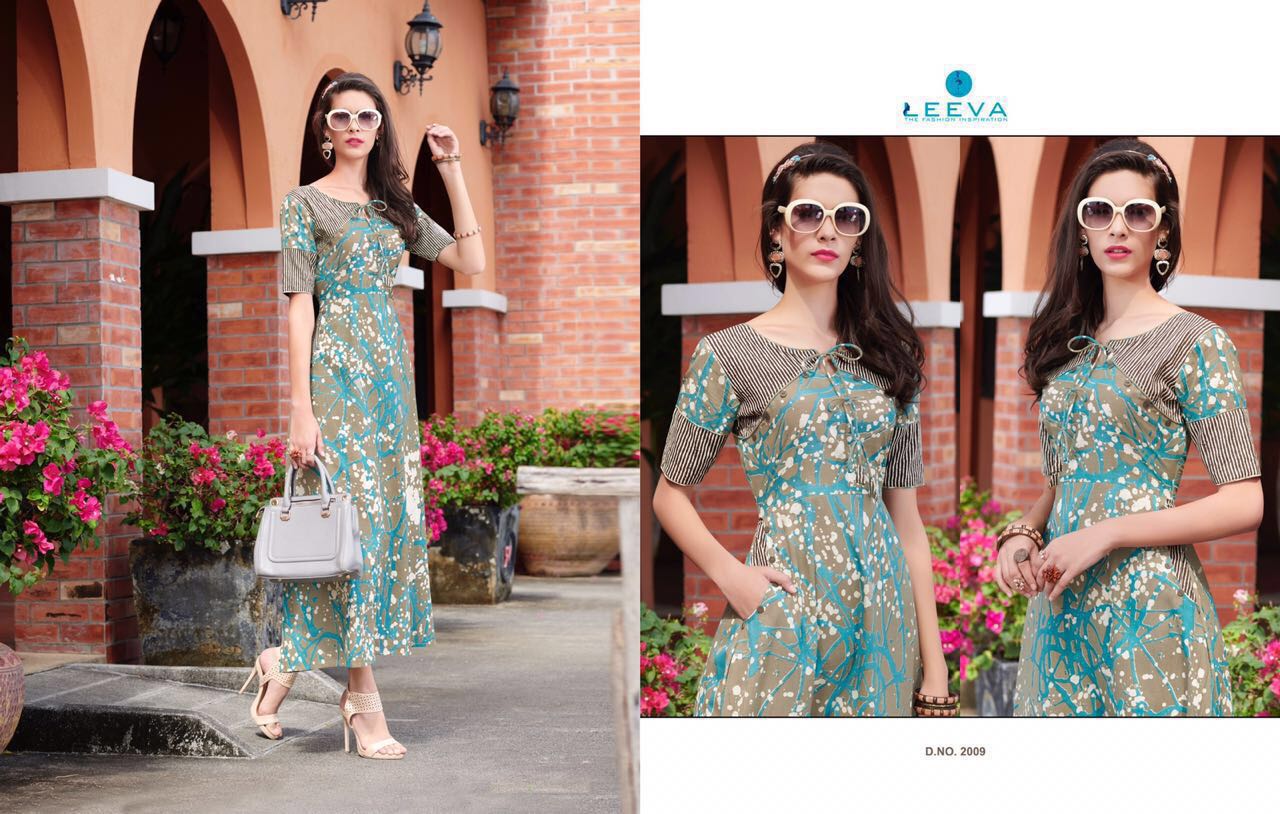 Signature By Leeva 2001 To 2009 Series Designer Stylish Colorful Fancy Beautiful Casual & Party Wear & Ethnic Wear Jaipuri Cotton & Rayon Kurtis At Wholesale Price