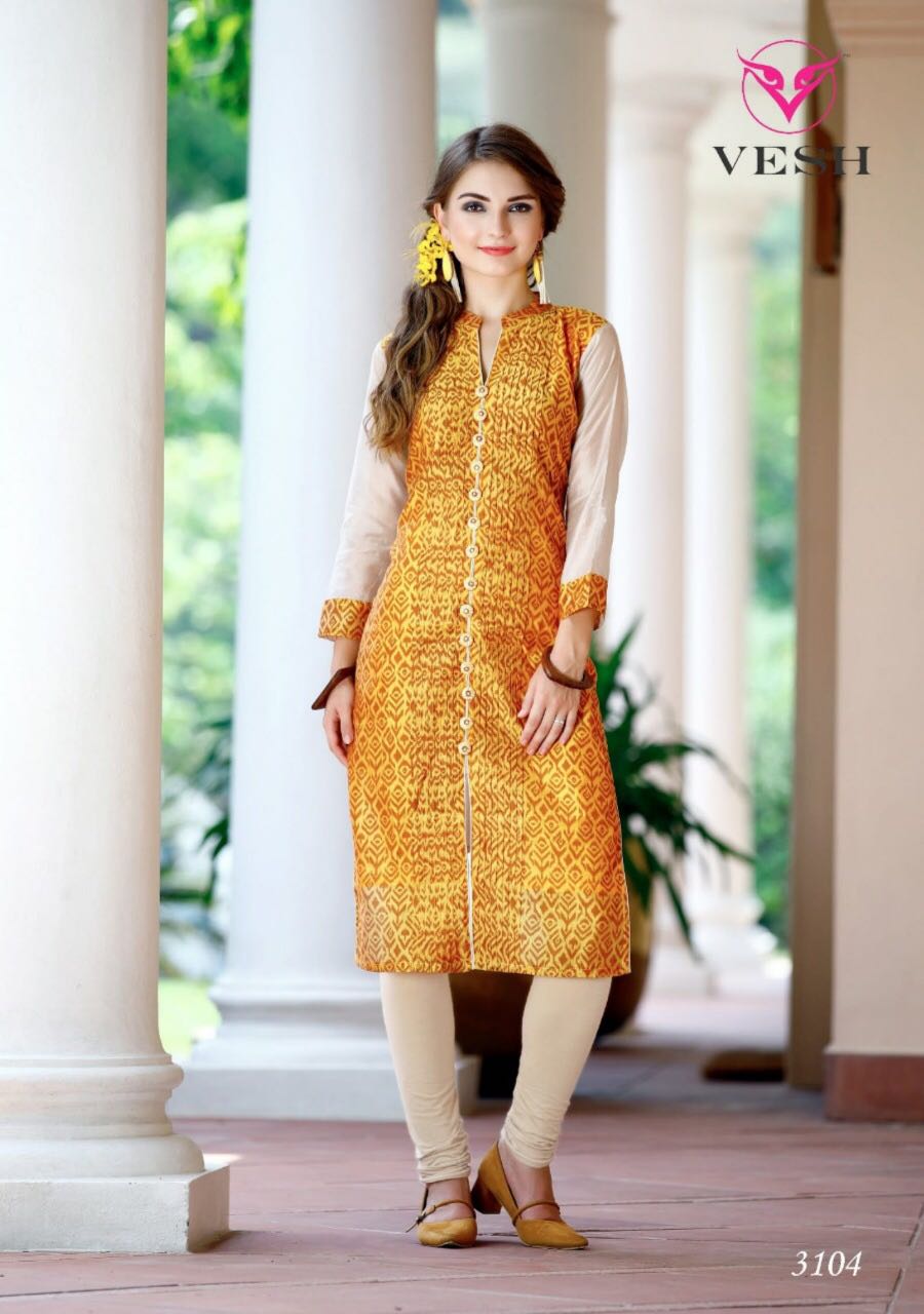 Silky By Vesh 3101 To 3108 Series Stylish Colorful Fancy Beautiful Casual Wear & Ethnic Wear Cotton Embroidered & Printed Kurtis At Wholesale Price