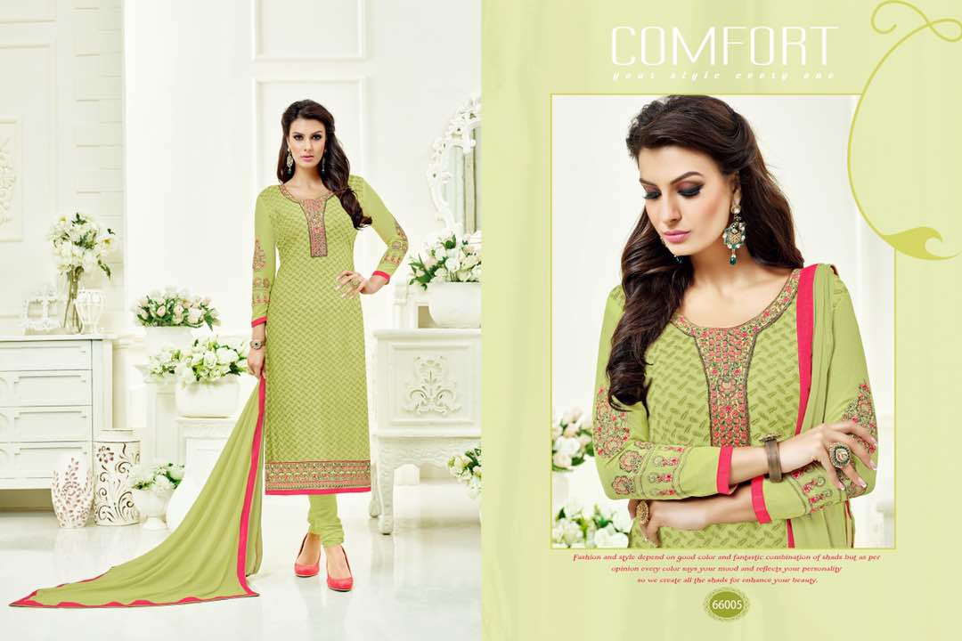 Sofiya By Assian Art 66001 To 66008 Series Designer Beautiful Colorful Fancy Party Wear & Occasional Wear Georgette Embroidered Dresses At Wholesale Price
